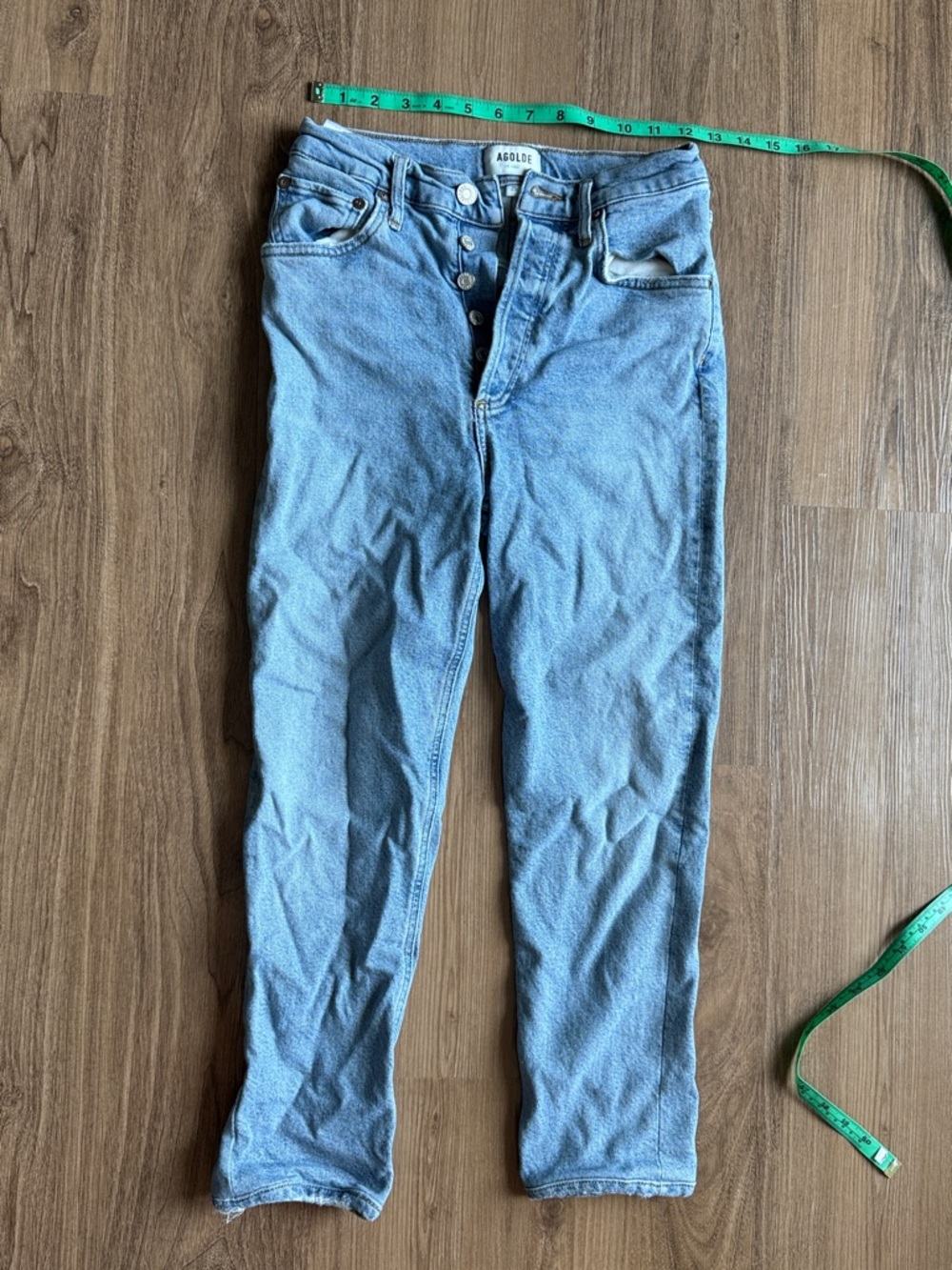 Agolde High Rise Straight Leg Crop 25